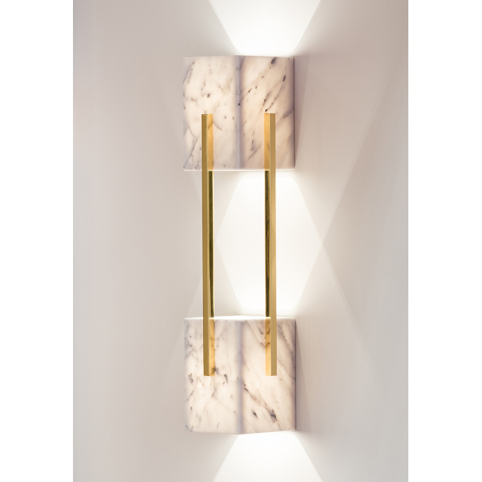 Lapa- Looshaus wall lamp carrara brass InsidherLand 01