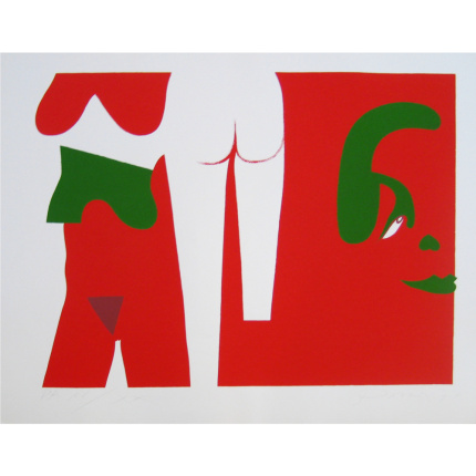 Lapa-Interior-Design_Red-naked-white-and-green-serigraphy_JP0056-Pomar-nu-vermelho-branco-e-verde-1974-serigrafia-52x695-62x795-cm.