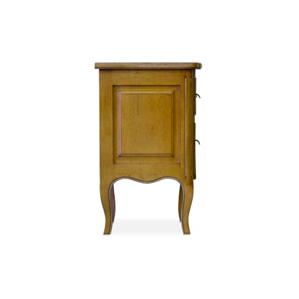 Dalila Bedside Table by Lapa Interior Design in natural wood finish, minimalist bedside storage