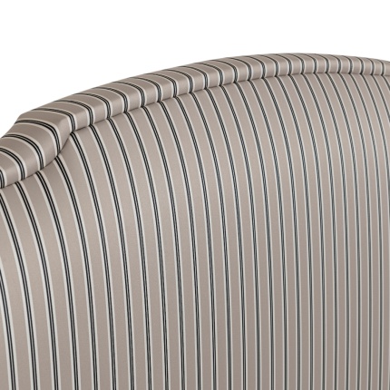 Gala Bed by Lapa Interior Design – Striped upholstered headboard with classic-contoured design