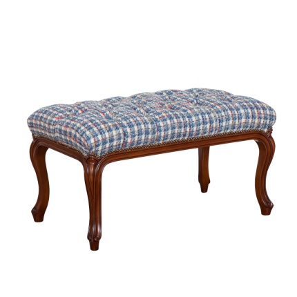 Louis XV Bench III by Lapa Interior Design – compact lacquered bench with carved edges and classic silhouette