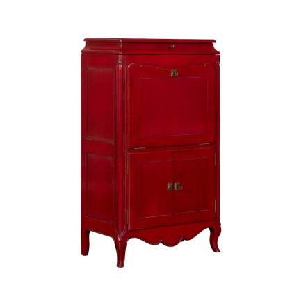 Pompadour Desk by Lapa Interior Design – lacquered secretary desk with seven drawers and fold‑down writing surface