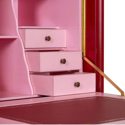 Pompadour Desk by Lapa Interior Design – lacquered secretary desk with seven drawers and fold‑down writing surface