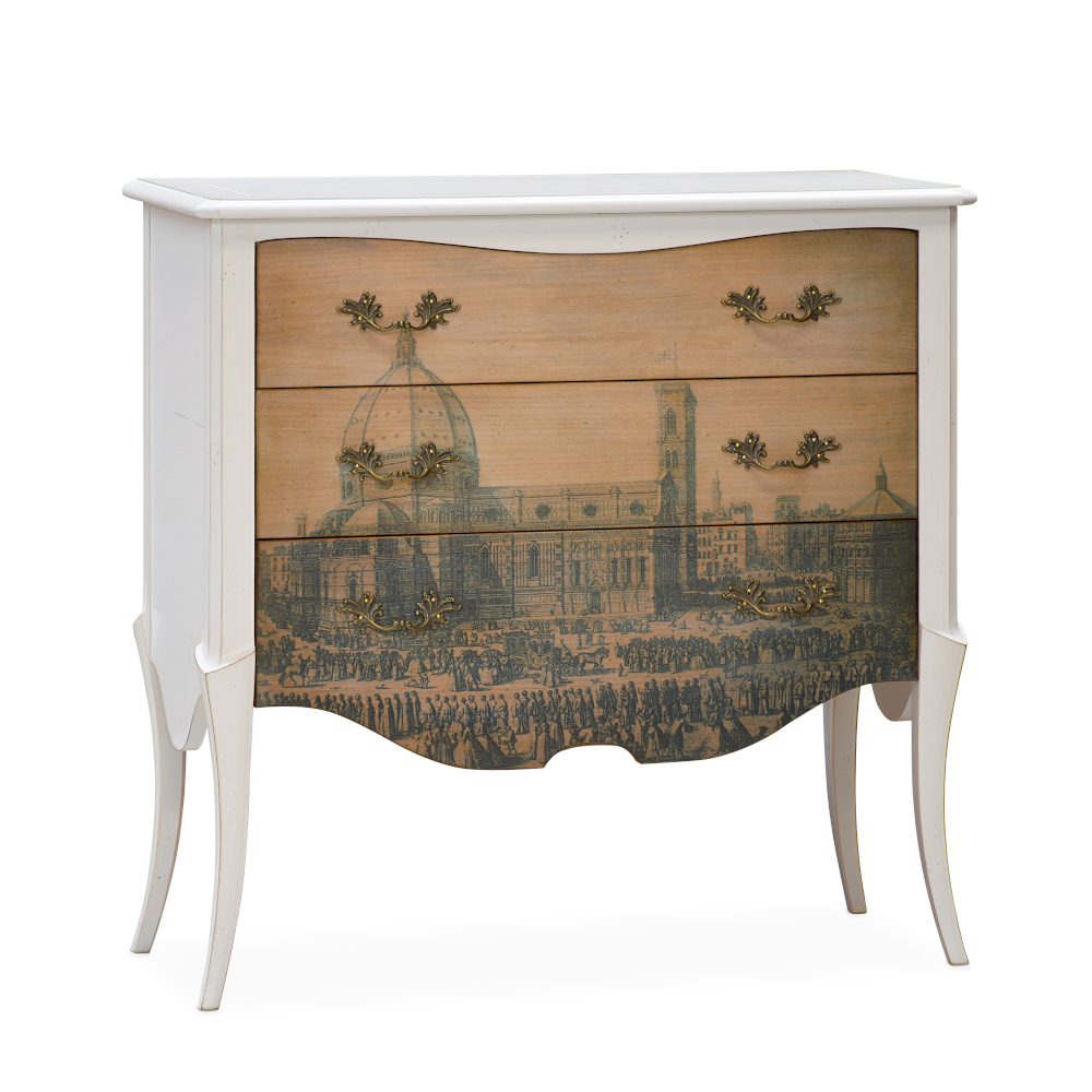 Parati Chest of Drawers II by Lapa Interior Design – Navy Antique finish chest with refined lines and drawers