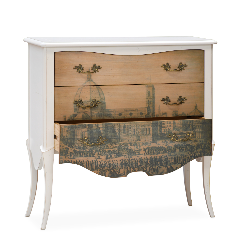 Parati Chest of Drawers II by Lapa Interior Design – Navy Antique finish chest with refined lines and drawers