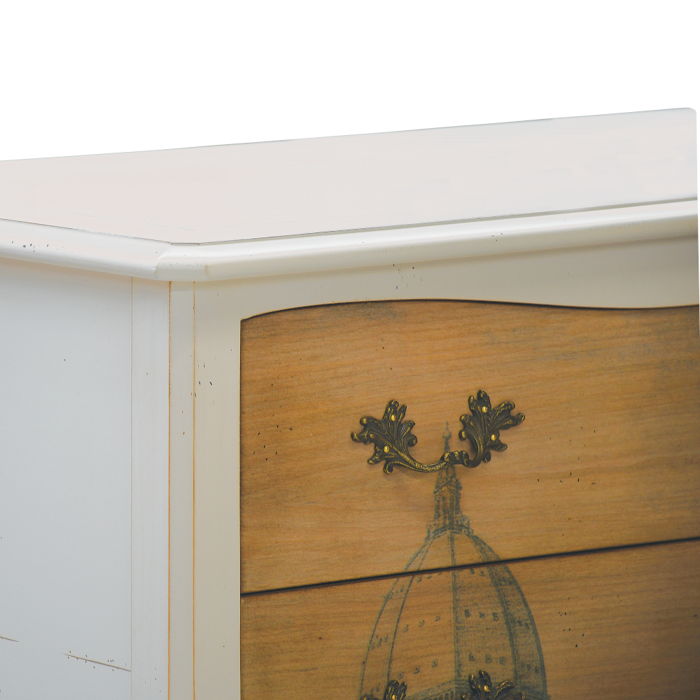 Parati Chest of Drawers II by Lapa Interior Design – Navy Antique finish chest with refined lines and drawers