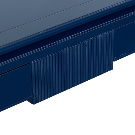 Haruki Console by Lapa Interior Design – blue lacquered cherrywood console with minimalist Japanese design