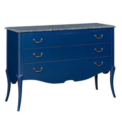 Parati Chest of Drawers in Navy Antique finish by Lapa Interior Design – classic wooden storage furniture with elegant lines.