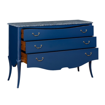 Parati Chest of Drawers in Navy Antique finish by Lapa Interior Design – classic wooden storage furniture with elegant lines.