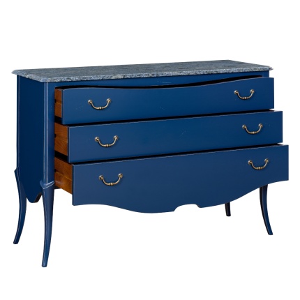 Parati Chest of Drawers in Navy Antique finish by Lapa Interior Design – classic wooden storage furniture with elegant lines.